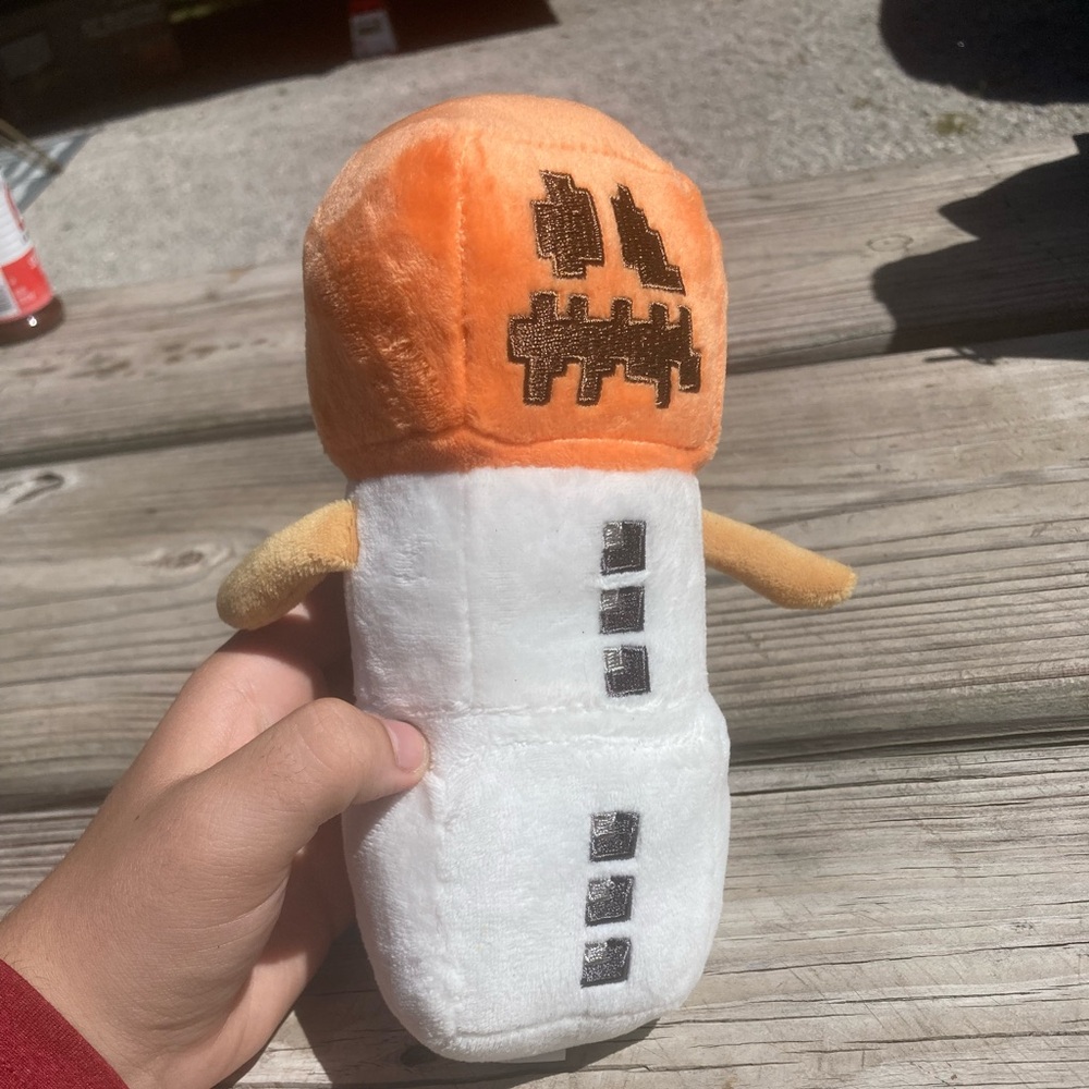 Minecraft snow golem plushy